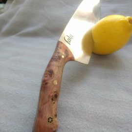 Cuțit bucătărie prelucrat manual